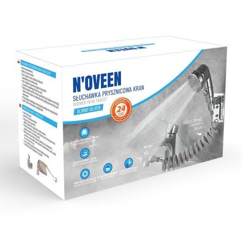 Słuchawka prysznicowa - kran Noveen XL1060 Srebrna Słuchawka prysznicowa - kran Noveen XL1060 Srebrna