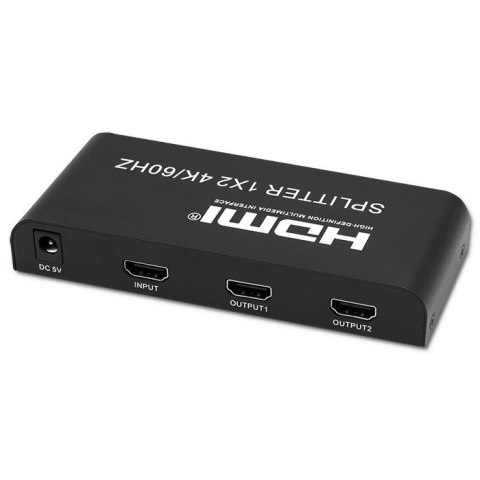 Aktywny rozdzielacz Splitter 2 x HDMI 4K x 2K | 6Gb/s | 60Hz Aktywny rozdzielacz Splitter 2 x HDMI 4K x 2K | 6Gb/s | 60Hz