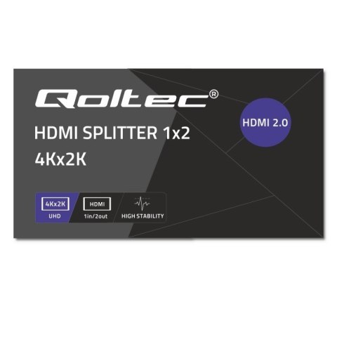Aktywny rozdzielacz Splitter 2 x HDMI 4K x 2K | 6Gb/s | 60Hz Aktywny rozdzielacz Splitter 2 x HDMI 4K x 2K | 6Gb/s | 60Hz