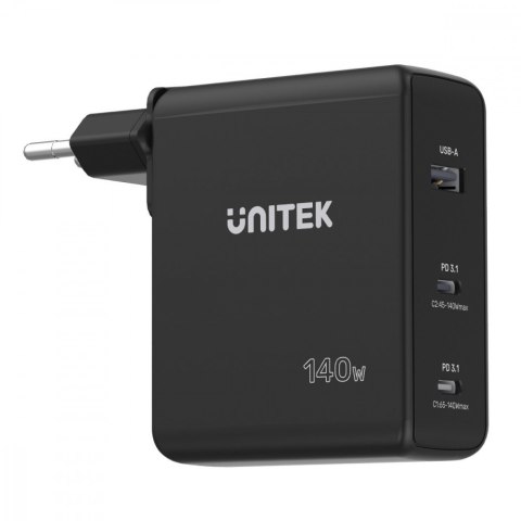 Ładowarka Sieciowa GAN 3 Porty 2x USB-C 1x USB-A 140W; P1115A Ładowarka Sieciowa GAN 3 Porty 2x USB-C 1x USB-A 140W; P1115A