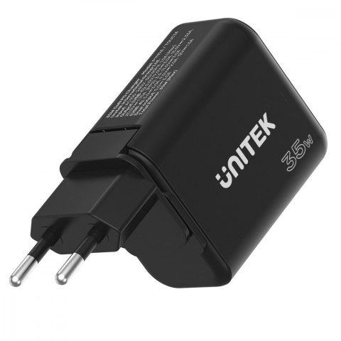 Ładowarka Sieciowa GAN PD USB-C + USB-A 35W; P1119A Ładowarka Sieciowa GAN PD USB-C + USB-A 35W; P1119A