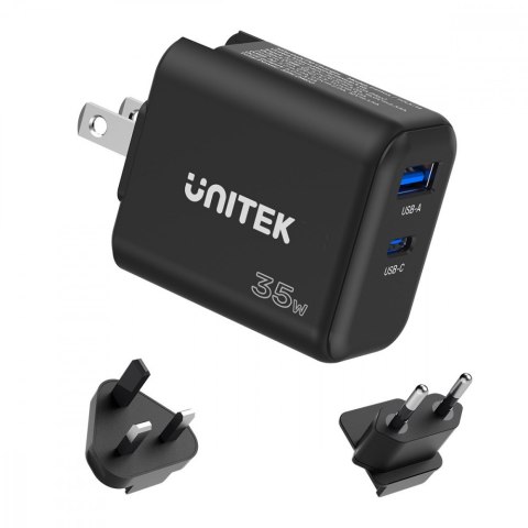 Ładowarka Sieciowa GAN PD USB-C + USB-A 35W; P1119A Ładowarka Sieciowa GAN PD USB-C + USB-A 35W; P1119A