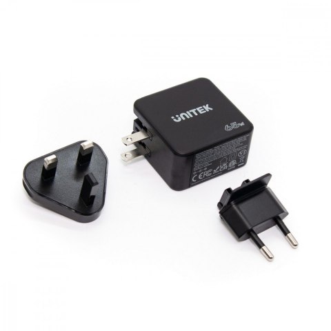 Ładowarka Sieciowa Travel GAN 2x USB-C 1x USB-A 65W; P1117B Ładowarka Sieciowa Travel GAN 2x USB-C 1x USB-A 65W; P1117B
