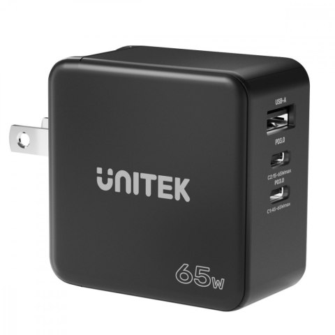 Ładowarka Sieciowa Travel GAN 2x USB-C 1x USB-A 65W; P1117B Ładowarka Sieciowa Travel GAN 2x USB-C 1x USB-A 65W; P1117B