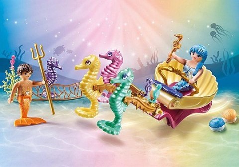 Zestaw figurek Princess Magic 71500 Podwodni mieszkańcy z powozem koników morskich Zestaw figurek Princess Magic 71500 Podwodni mieszkańcy z powozem koników morskich