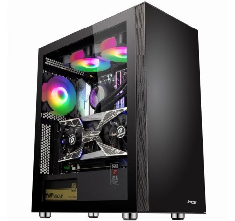 Obudowa gamingowa MS ARMOR V500 Czarna Obudowa gamingowa MS ARMOR V500 Czarna