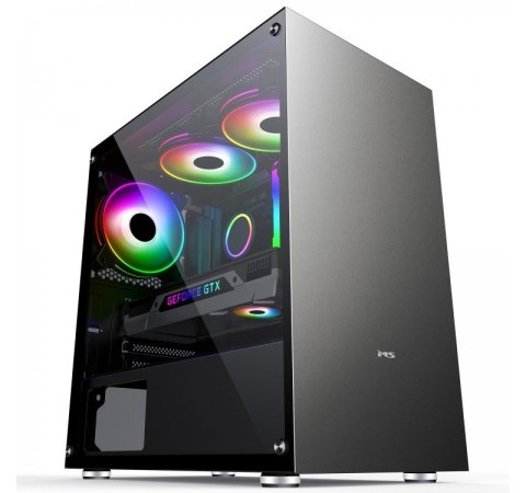 Obudowa gamingowa PC MS FIGHTER S300 Srebrna Obudowa gamingowa PC MS FIGHTER S300 Srebrna