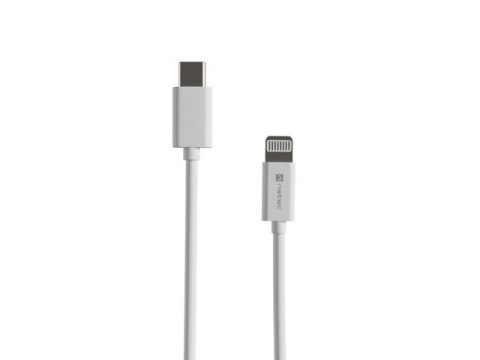Kabel Lightning (M)->USB-C(M) 1m MFI Prati Biały Kabel Lightning (M)->USB-C(M) 1m MFI Prati Biały