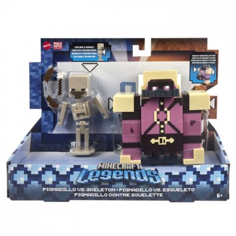 Zestaw figurek Minecraft Legends Pigmadillo vs Skeleton Zestaw figurek Minecraft Legends Pigmadillo vs Skeleton