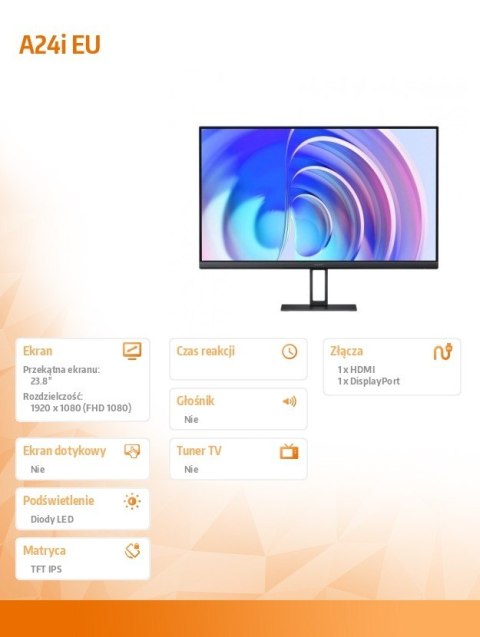 Monitor 23.8 cali A24i EU Monitor 23.8 cali A24i EU