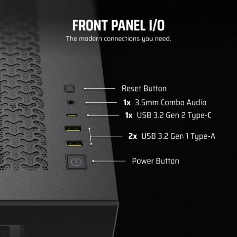 Obudowa 3500X TG Mid-Tower czarna