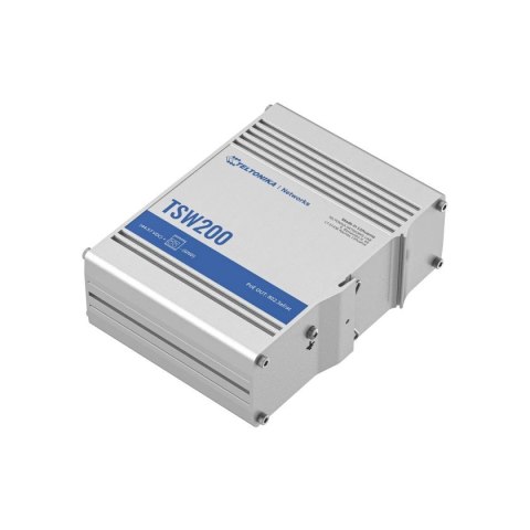 Przełącznik przemysłowy TSW200 2xSFP 8xGigabit Ethernet 8xPoE+DIN Przełącznik przemysłowy TSW200 2xSFP 8xGigabit Ethernet 8xPoE+DIN
