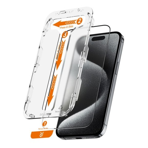 Szkło hartowane EasyShield 2-Pack - iPhone 15 Pro Max (2 sztuki) Szkło hartowane EasyShield 2-Pack - iPhone 15 Pro Max (2 sztuki)