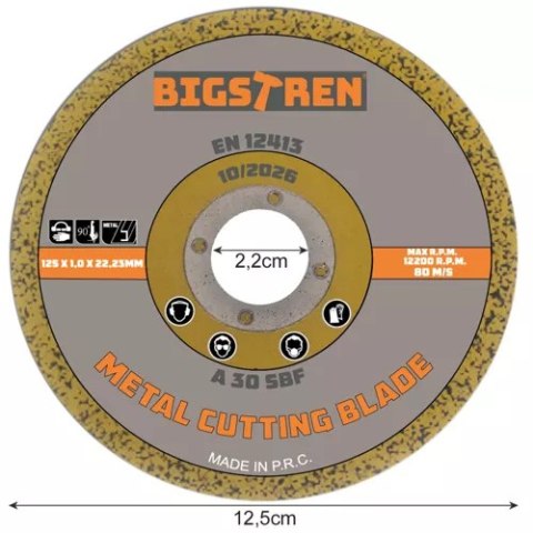 Tarcza do cięcia metalu- 50szt. Bigstren 21639 Bigstren Tarcza do cięcia metalu- 50szt. Bigstren 21639 Bigstren