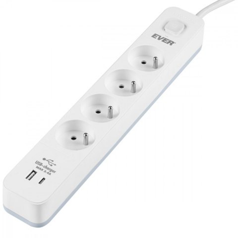 Listwa antyprzepięciowa PROTECT 4PL 1A1C USB T/LZ12-PRO015/1000 Listwa antyprzepięciowa PROTECT 4PL 1A1C USB T/LZ12-PRO015/1000