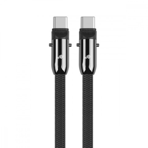Kabel 2w1 USB C smycz 1.2 m czarny Kabel 2w1 USB C smycz 1.2 m czarny