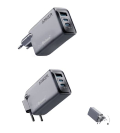 Ładowarka Prime 100W GaN 2xUSB-C 1xUSB-A Srebrna Ładowarka Prime 100W GaN 2xUSB-C 1xUSB-A Srebrna
