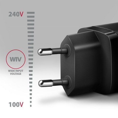 ACU-PD20 Ładowarka sieciowa PD 20W, 1x port USB-C, PD3.0/QC3.0/AFC/FCP/Apple Czarna ACU-PD20 Ładowarka sieciowa PD 20W, 1x port USB-C, PD3.0/QC3.0/AFC/FCP/Apple Czarna
