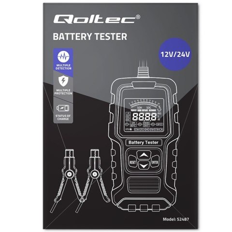 Cyfrowy tester akumulatora z wyświetlaczem LCD | 12V | 24V | 3Ah-250Ah Cyfrowy tester akumulatora z wyświetlaczem LCD | 12V | 24V | 3Ah-250Ah