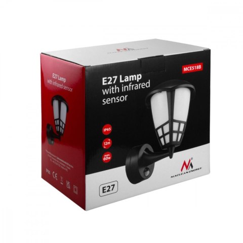 Kinkiet z czujnikiem ruchu IP65 MCE518 B Kinkiet z czujnikiem ruchu IP65 MCE518 B