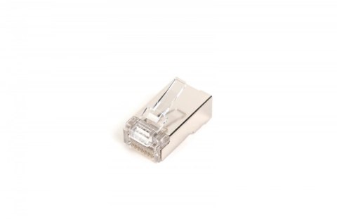 Wtyk RJ45 (8P8C) przelotowy, kat.5e, ekranowany, AWG 26-24, opakowanie 100 sztuk Wtyk RJ45 (8P8C) przelotowy, kat.5e, ekranowany, AWG 26-24, opakowanie 100 sztuk
