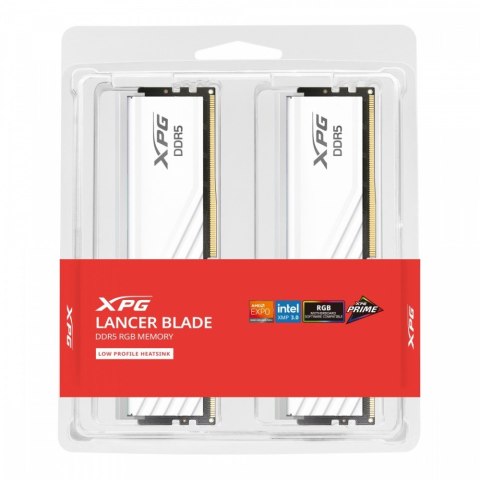 Pamięć XPG Lancer Blade DDR5 6000 32GB 2x16 CL30 RGB biała Pamięć XPG Lancer Blade DDR5 6000 32GB 2x16 CL30 RGB biała