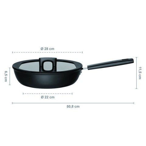 Patelnia z pokrywką Hard Face 1052232 28cm Patelnia z pokrywką Hard Face 1052232 28cm