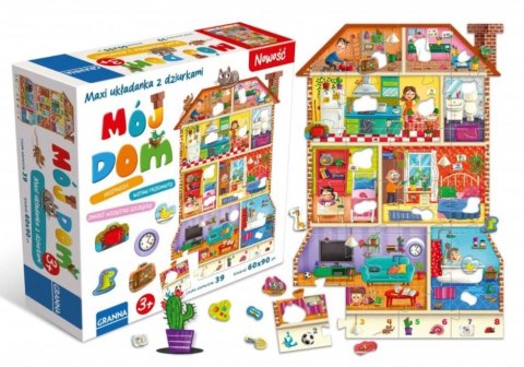 Puzzle Maxi układanka z dziurkami Mój dom Puzzle Maxi układanka z dziurkami Mój dom
