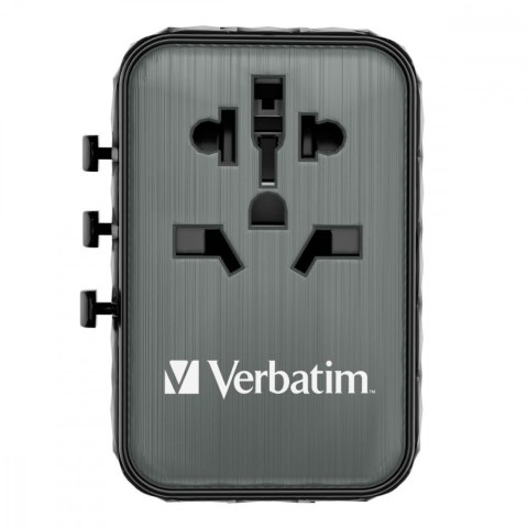 Adapter podróżny UTA-05 32120 ładowarka GaN 65W 180 krajów, 2x USB-C, 2x USB-A, PD 65W, QC 4+ Adapter podróżny UTA-05 32120 ładowarka GaN 65W 180 krajów, 2x USB-C, 2x USB-A, PD 65W, QC 4+