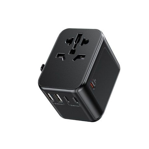Ładowarka / Adapter podróżny Pop Digital Series EU / UK / US / AU + 3x USB-C & 2x USB-A 30W Czarny Ładowarka / Adapter podróżny Pop Digital Series EU / UK / US / AU + 3x USB-C & 2x USB-A 30W Czarny