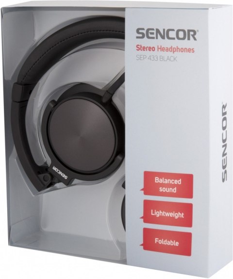 Słuchawki Stereo przewodowe, mikrofon SEP 433, odłaczany kabel 1,2m Słuchawki Stereo przewodowe, mikrofon SEP 433, odłaczany kabel 1,2m