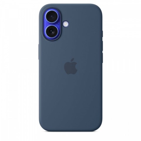 Etui silikonowe z MagSafe do iPhonea 16 - denim Etui silikonowe z MagSafe do iPhonea 16 - denim