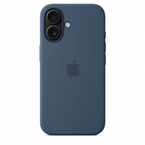 Etui silikonowe z MagSafe do iPhonea 16 - denim Etui silikonowe z MagSafe do iPhonea 16 - denim