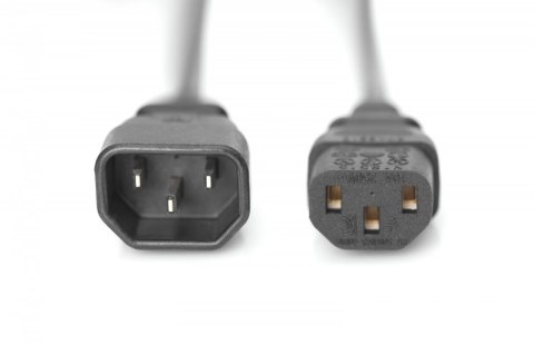 Kabel przedłużający zasilający Typ IEC C14/IEC C13 M/Ż czarny 1,8m Kabel przedłużający zasilający Typ IEC C14/IEC C13 M/Ż czarny 1,8m