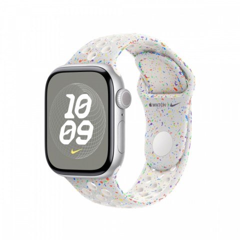 Pasek sportowy Nike w kolorze czystej platyny do koperty 42 mm - rozmiar M/L Pasek sportowy Nike w kolorze czystej platyny do koperty 42 mm - rozmiar M/L