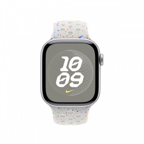 Pasek sportowy Nike w kolorze czystej platyny do koperty 42 mm - rozmiar M/L Pasek sportowy Nike w kolorze czystej platyny do koperty 42 mm - rozmiar M/L