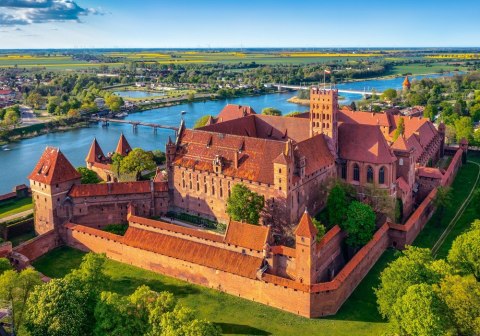 Puzzle 500 elementów Widok na Zamek Malbork Polska Puzzle 500 elementów Widok na Zamek Malbork Polska