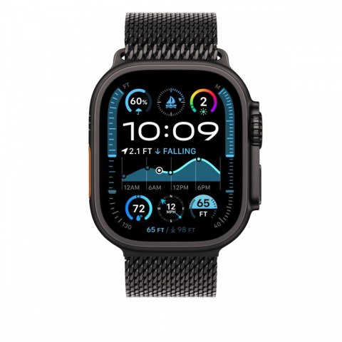 Bransoleta mediolańska z tytanu w kolorze czarnym do koperty 49 mm - rozmiar L Bransoleta mediolańska z tytanu w kolorze czarnym do koperty 49 mm - rozmiar L