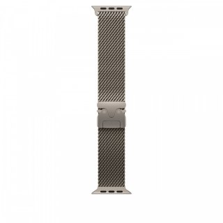 Bransoleta mediolańska z tytanu w kolorze naturalnym do koperty 49 mm - rozmiar L