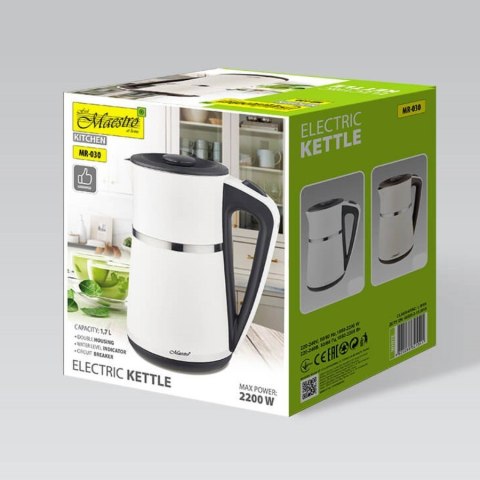 Czajnik elektryczny 1,7l 2200W MR-030-WHITE Czajnik elektryczny 1,7l 2200W MR-030-WHITE