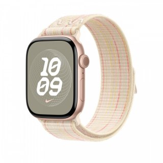 Opaska sportowa Nike w kolorze księżycowej poświaty/różowym do koperty 46 mm