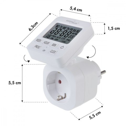Timer cyfrowy GB605 E 16A IP20 Timer cyfrowy GB605 E 16A IP20