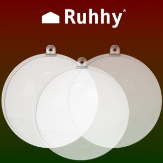 Bombki przezroczyste 12cm- zestaw 5szt Ruhhy 22278 Ruhhy
