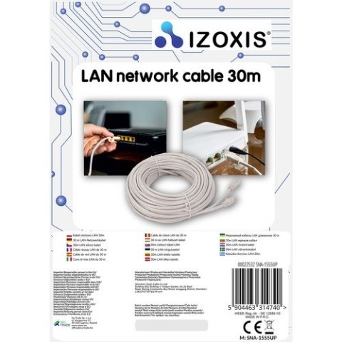 Kabel sieciowy LAN 30m Izoxis 22532 Izoxis Kabel sieciowy LAN 30m Izoxis 22532 Izoxis