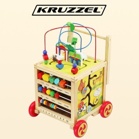 Pchacz drewniany- Kostka edukacyjna 22606 Kruzzel