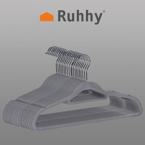 Wieszak na ubrania 20szt.- szary Ruhhy 22535 Ruhhy