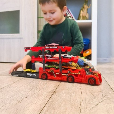 Zestaw ciężarówka TIR z 6 autami 22515 Kruzzel Zestaw ciężarówka TIR z 6 autami 22515 Kruzzel