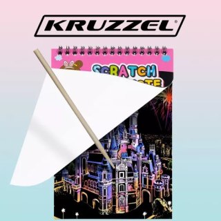 Zestaw kartek do zdrapywania+drewniany rysik 22449 Kruzzel