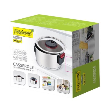 Garnek ze składanymi uchwytami 18cm, 2,3l MR-3530-18 Garnek ze składanymi uchwytami 18cm, 2,3l MR-3530-18