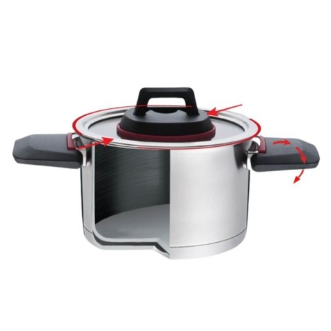 Garnek ze składanymi uchwytami 22cm, 4,2l MR-3530-22 Garnek ze składanymi uchwytami 22cm, 4,2l MR-3530-22